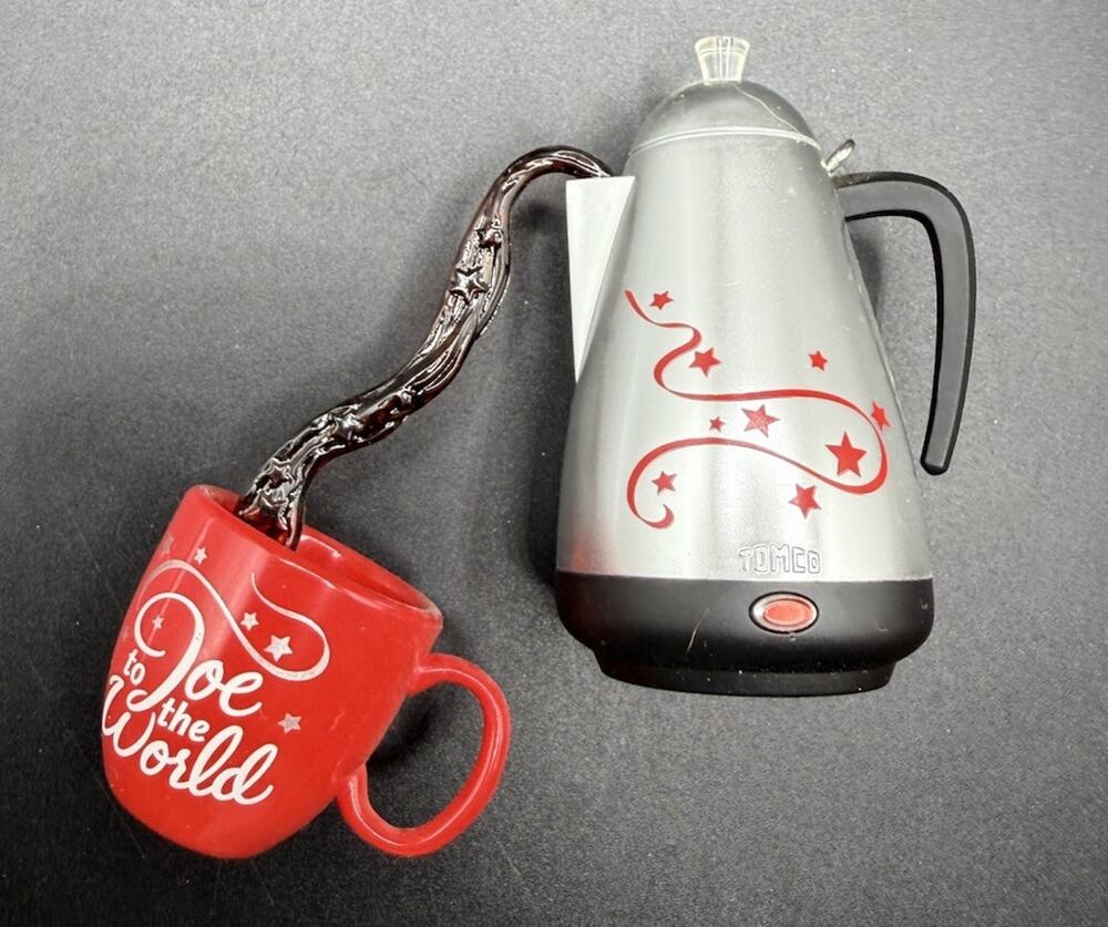 Hallmark Joe To The World Coffee Pot Ornament No Box -LO20